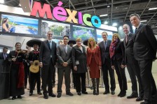 ITB Berlin 2017 - Eröffnungsrundgang: Mexiko - Norbert Fiebig, Präsident, Deutscher ReiseVerband; Dr. Alejandro Rivera Becerra, Geschäftsträger a. i. und Botschaftsrat, Botschaft von Mexico; Iris Gleicke, Parlamentarische Staatssekretärin beim Bundesminister für Wirtschaft und Energie; Lourdes Berho, Staatssekretärin, mexikanisches Ministerium für Tourismus; Michael Müller, Regierender Bürgermeister von Berlin; Dr. Christian Göke, Vorsitzender der Geschäftsführung, Messe Berlin GmbH; Dr. Michael Frenzel, Präsident, Bundesverband der Deutschen Tourismuswirtschaft (v.l.n.r.)